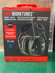 3M WorkTunes Connect+AM/FM Plastic Hearing Protection Earmuffs Bluetooth